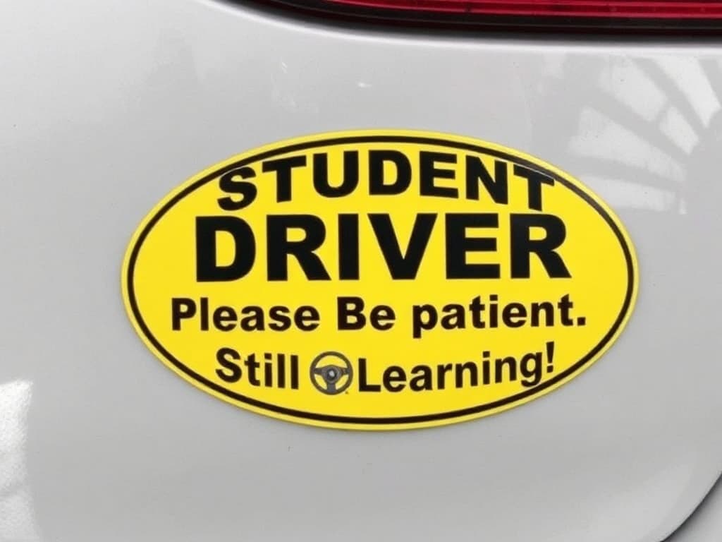 Student Driver bumper magnet