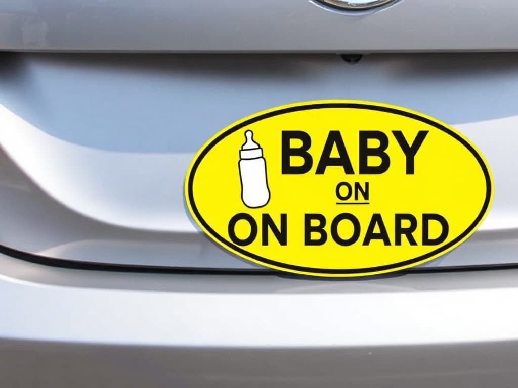 Baby on Board bumper magnet